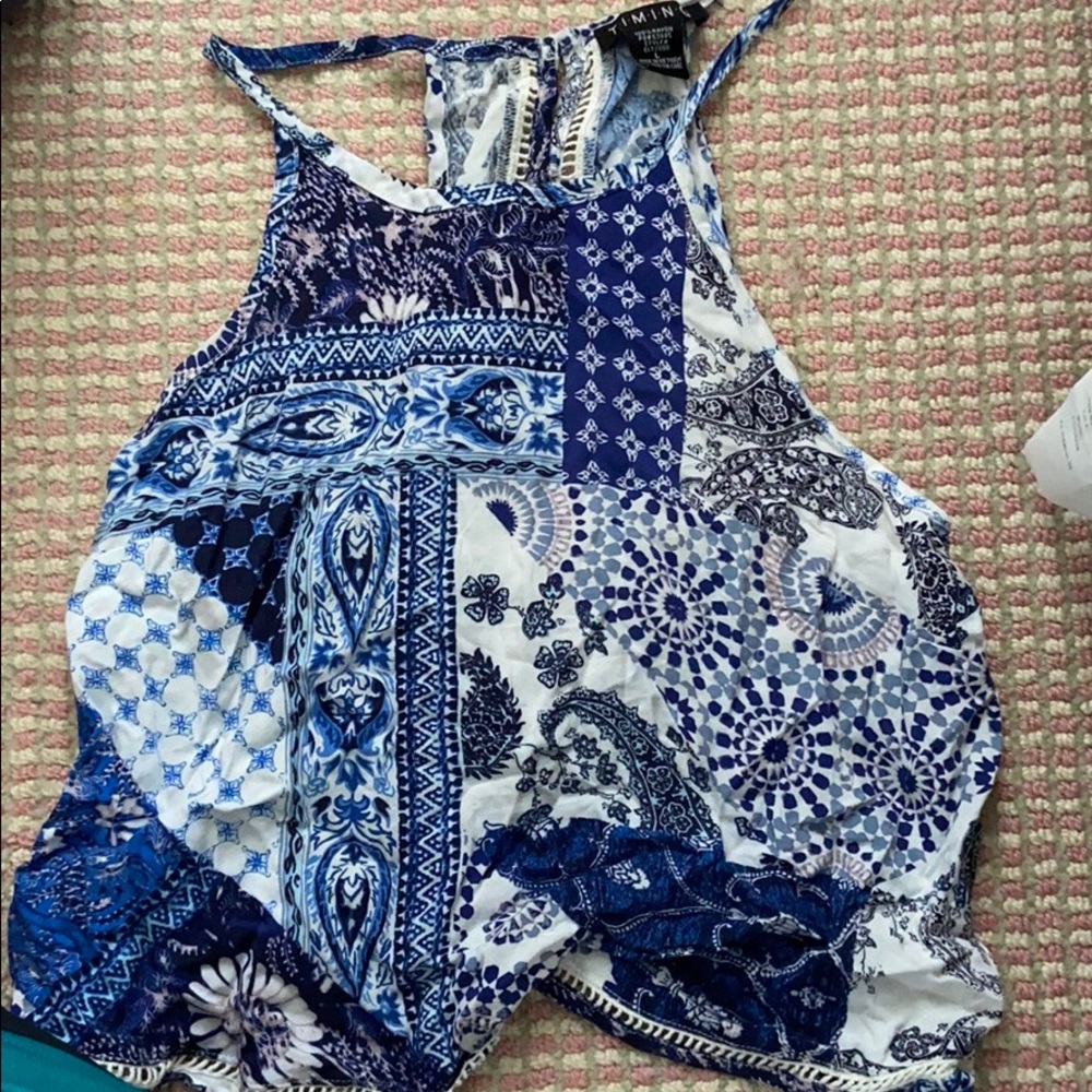 Adorable timing tribal print halter top